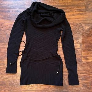 ❤️ 2 for $10❤️ Thin cowl neck long sweater with waist tie